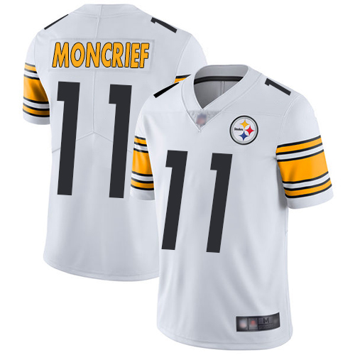 Youth Pittsburgh Steelers Football #11 Limited White Donte Moncrief Road Vapor Untouchable Nike NFL Jersey->youth nfl jersey->Youth Jersey